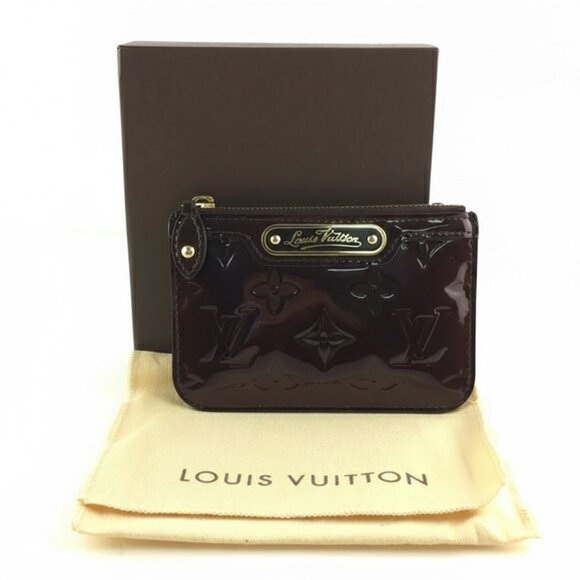 Louis Vuitton coin purse vernis amarante key chain - Picture 3 of 10